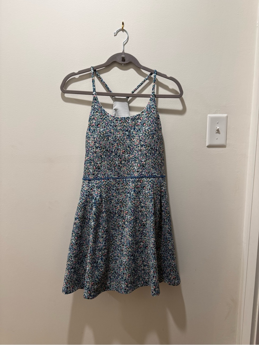 Sage Collective Floral Tennis Golf Pickleball Active Dress Built-In Shorts M